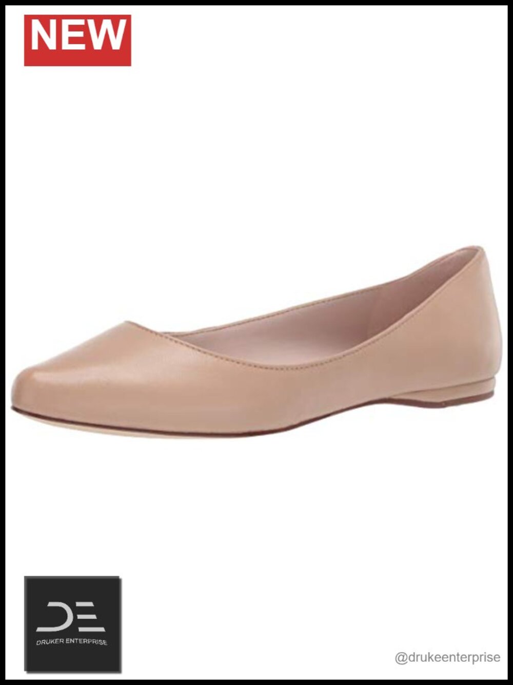 Nine West Women's Speakup Ballet Flat Slip-On Almond Toe Work Shoes